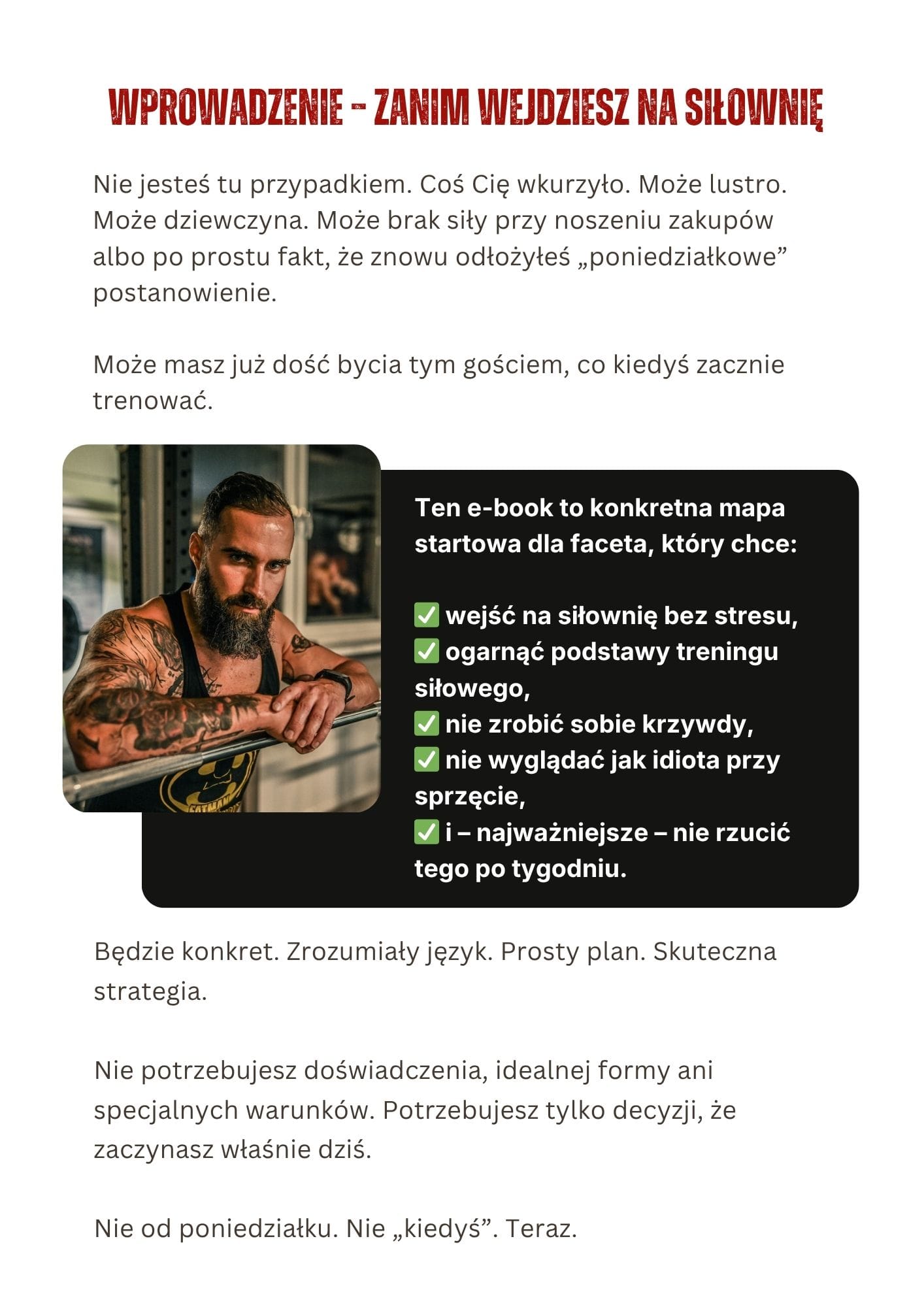 Twoje pierwsze kroki na siłowni - Przewodnik dla mężczyzn - obrazek 4